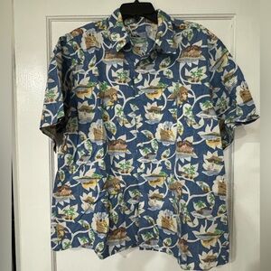REYN SPOONER Hawaiian Islands Shirt